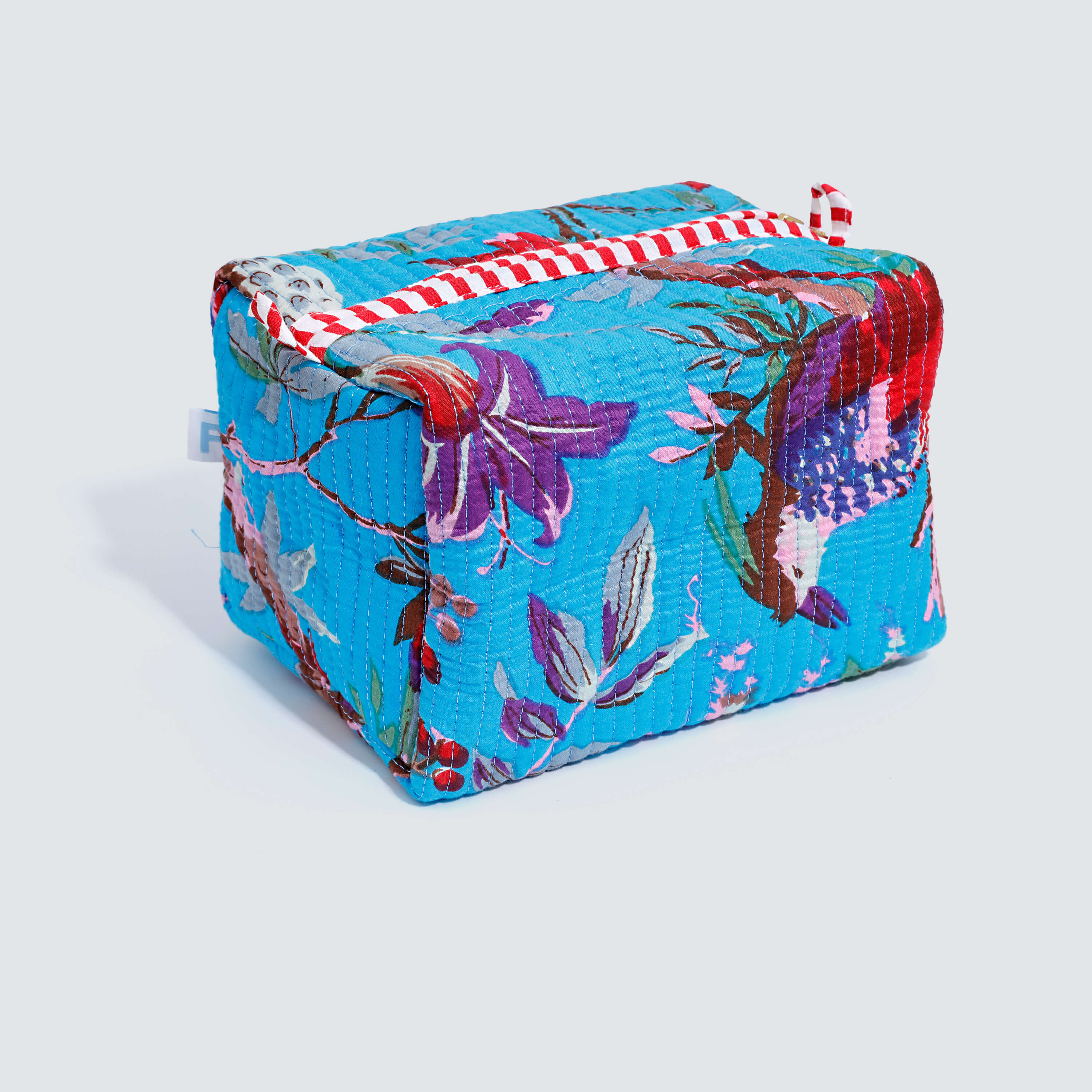 Indian Cotton Pouch - Botanical Bird