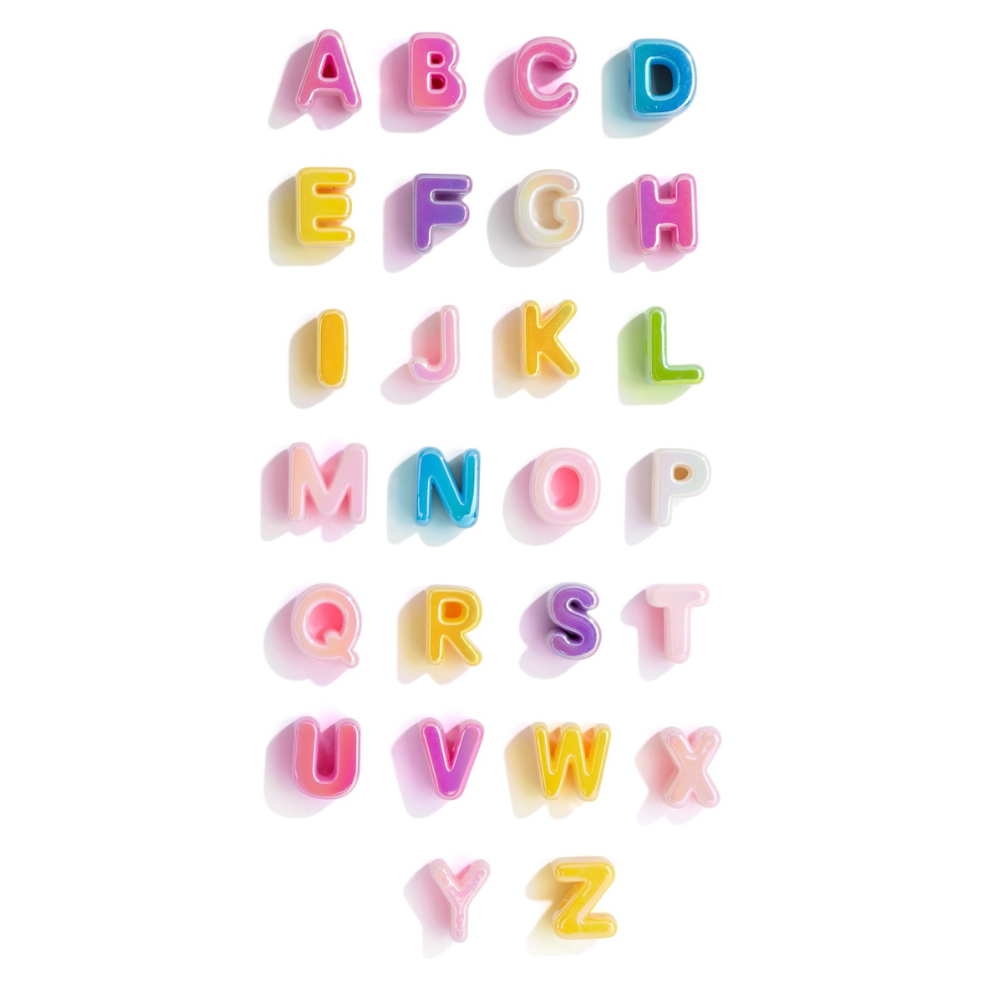 Extra Alphabet Letters - Shimmer Rainbow