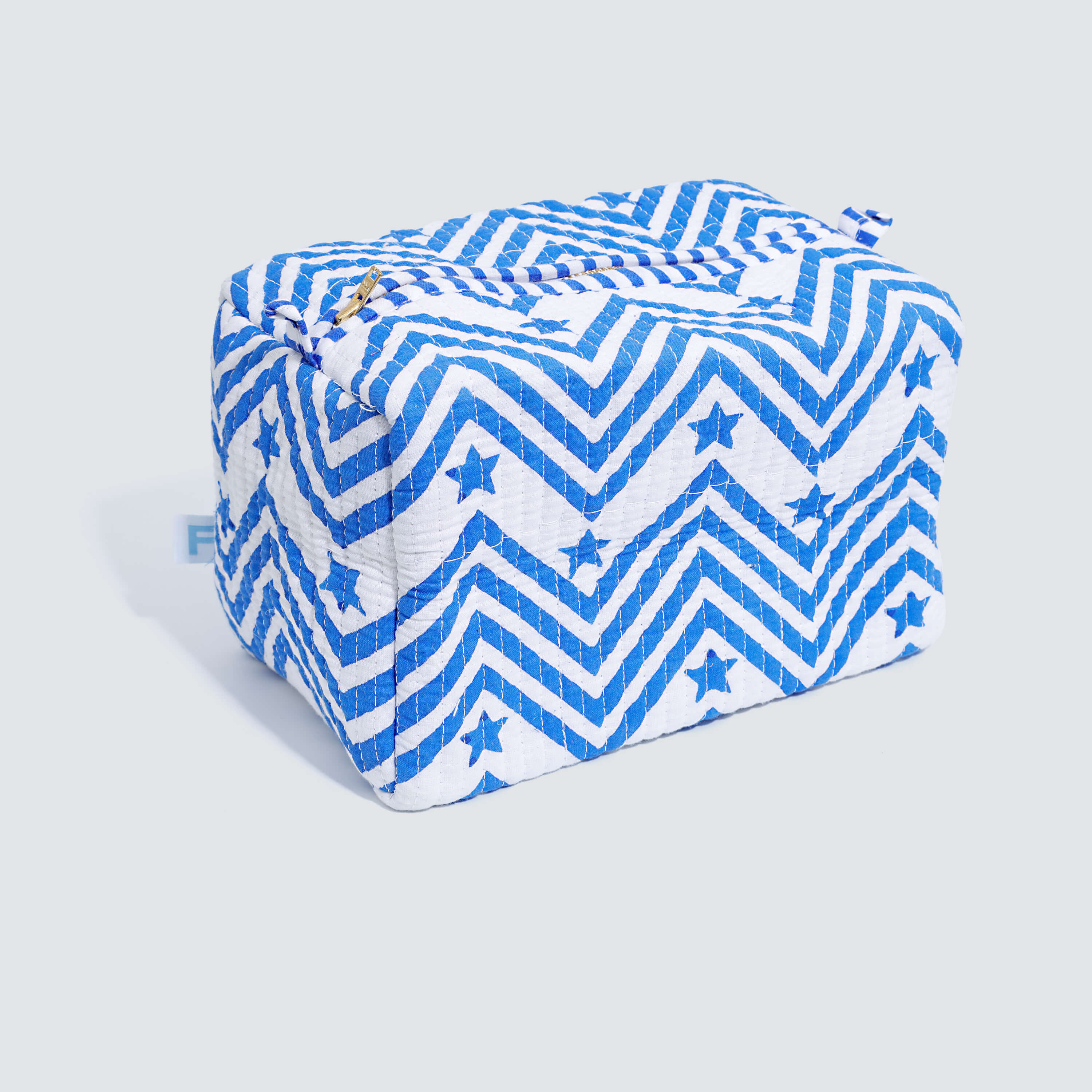 Indian Cotton Pouch- Star Chevron