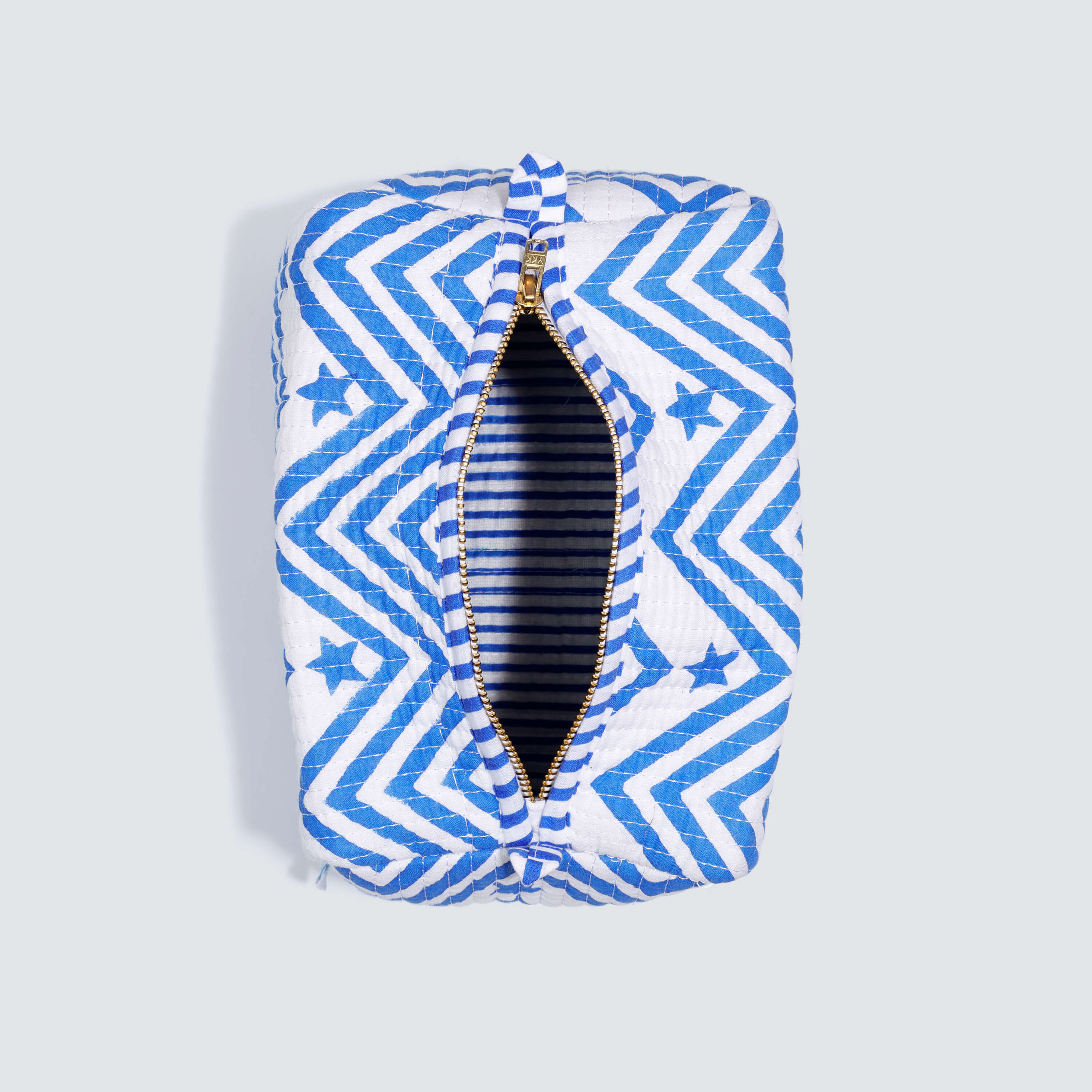 Indian Cotton Pouch- Star Chevron