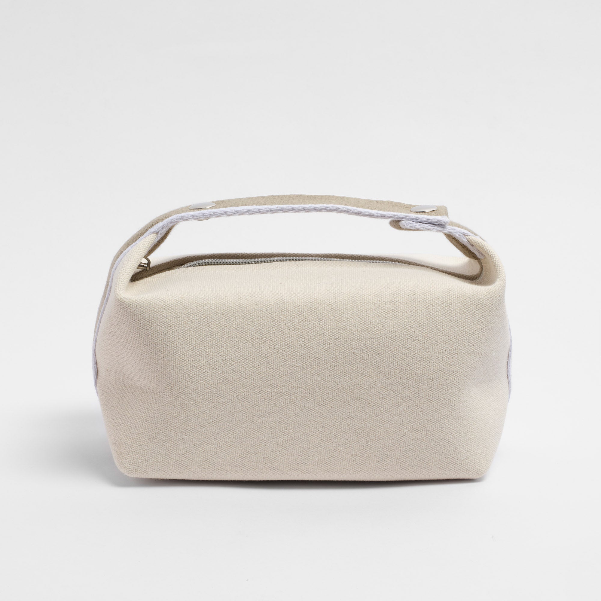 Cream Canvas Pouch