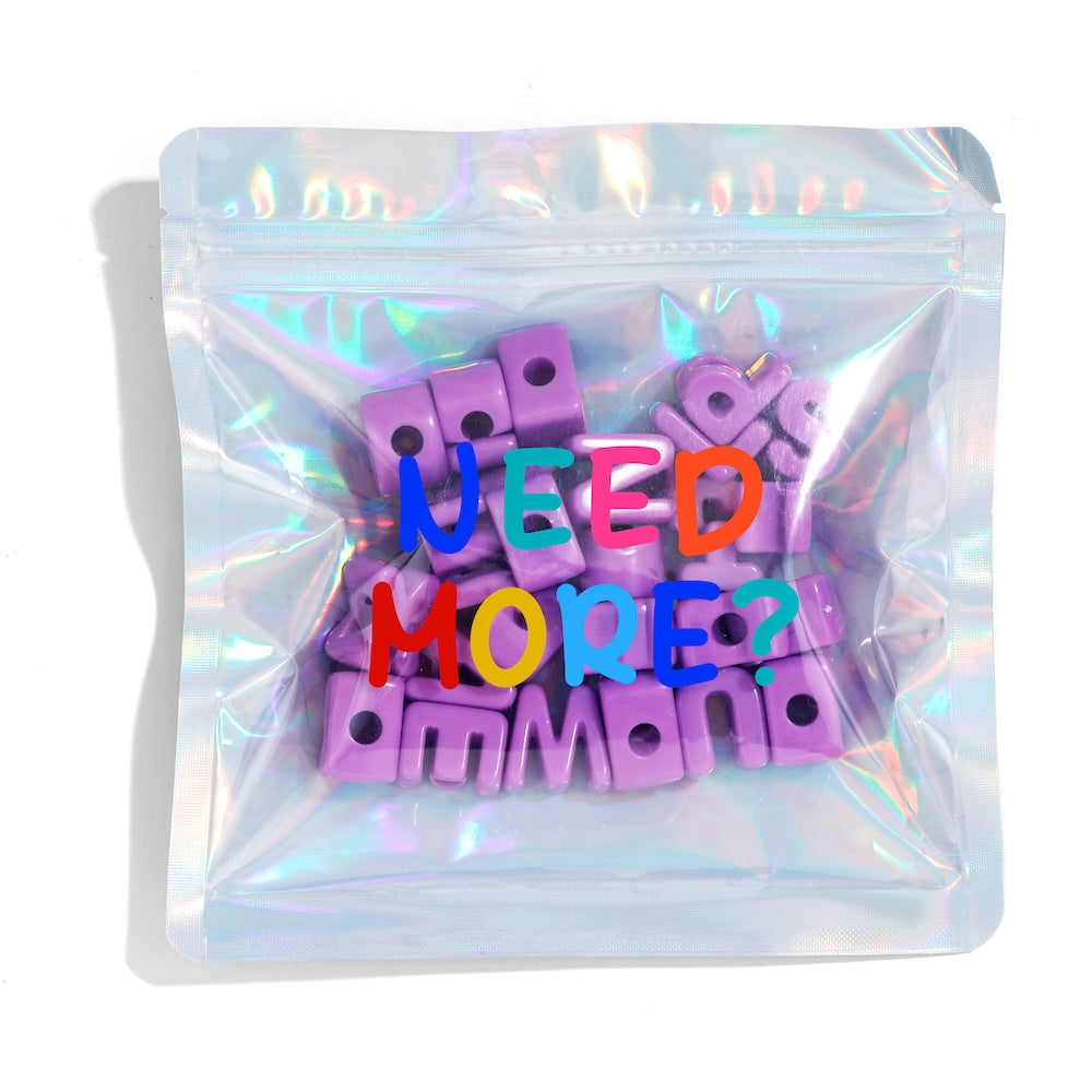 Extra Alphabet Letters - Purple